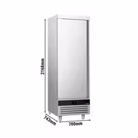 Kühlschrank Edelstahl PREMIUM - 600 Liter - mit 1 Tür