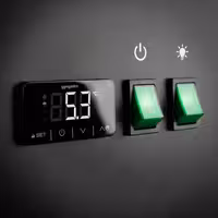Chłodziarka barowa – 2000 mm – 355 L – z 6 szufladami szklanymi i oświetleniem LED RGB