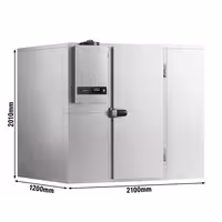 Inox zamrzivačka komora - 2100x1200 mm - 3,16 m³ - uklj. zamrzivački agregat - -20/-10 °C