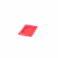 (6 szt.) CAMBRO | Pokrywa GN 1/9 SafeTrak – polipropylen – czerwona
