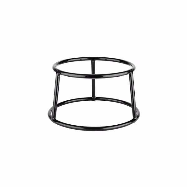 Açık Büfe Teşhir Standı - MULTI ROUND - Metal, PVC - Siyah - köşeli - 180x180x100mm