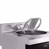 Električna friteza za ribu - 25 L - 14,0 kW - crna - stolna