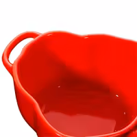 STAUB | CERAMIQUE - Cocotte - Paprikaform - Ø 110mm - Keramik - Orange-Röd