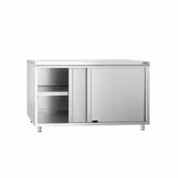 خزانة قاعدية ستانلس ستيل KOPENHAGEN PREMIUM - 1400x800mm - مع أبواب منزلقة