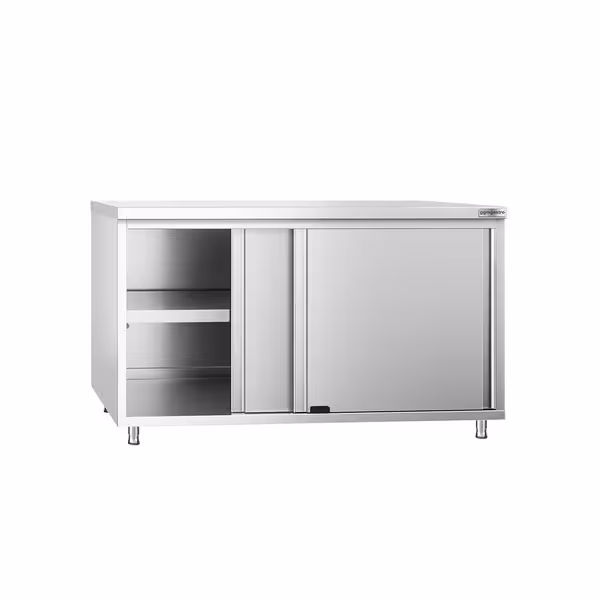 خزانة قاعدية ستانلس ستيل KOPENHAGEN PREMIUM - 1400x800mm - مع أبواب منزلقة
