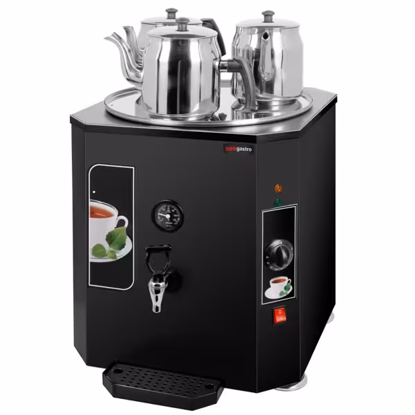 Çay Kazanı / Makinesi / Otomatı - 37 litre - 3,5 kW - 3 Çay demliği ile
