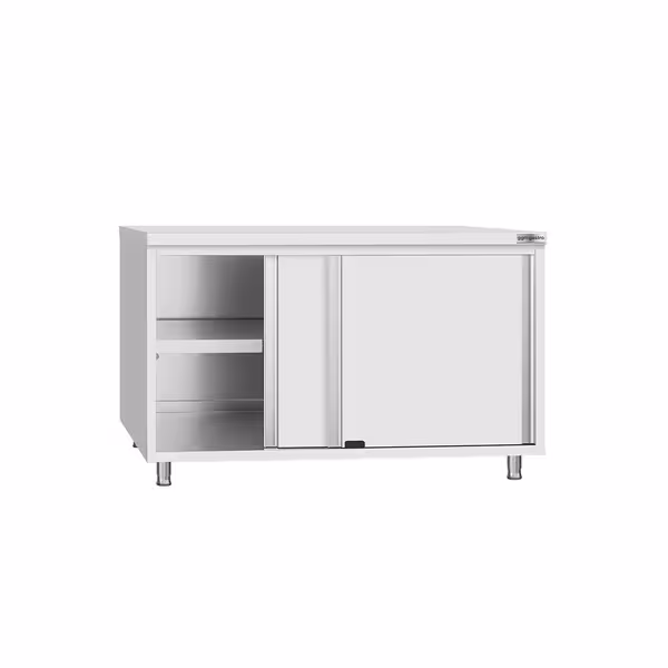 خزانة عمل ستانلس ستيل KOPENHAGEN ECO - 1200x600mm - أبواب منزلقة