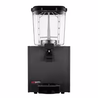 Commercial Juice Dispenser - 1x polycarbonate tank with tap & paddle agitation - 18 Litres - 290W - Black - incl. drip tray