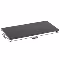 (6 adet) GN 1/3 Sunum Tabağı - Dikdörtgen - Doğal arduvaz taş - VALO - 325x176mm - Siyah