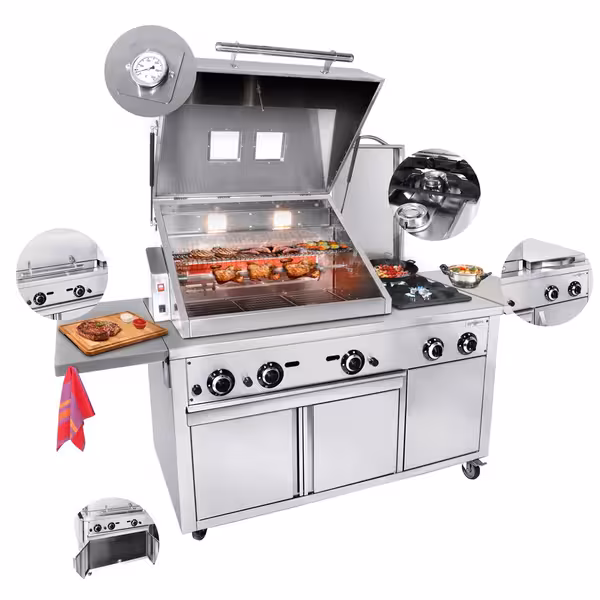 Gázüzemű grillállomás - 22,5 kW