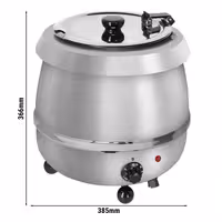 Grijač za juhu - 9 l - inox