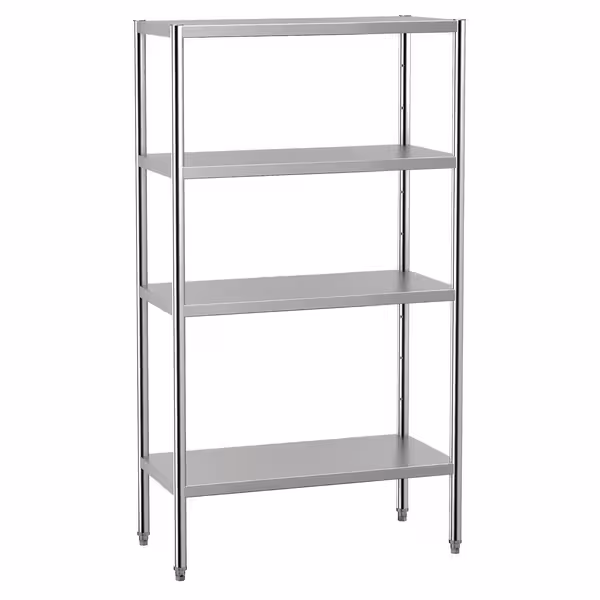 رفوف ستانلس ستيل ECO - 1000x500mm - عمق: 500 mm - 4 رفوف (قابلة للتعديل) - الحمولة: 280 kg