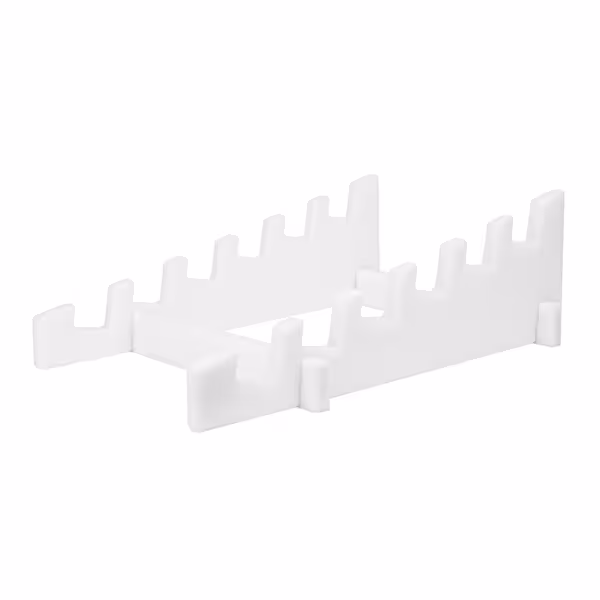 Ställning för skärbrädor - 520x330x180 mm - polyeten - vit - för 40 mm brädor - upp till 6 st