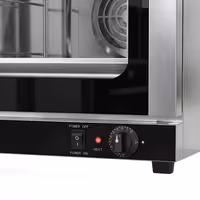 Commercial Convection Oven – Manual Controls – for 4 × GN 2/3 – with Timer – incl. 3 Baking Trays