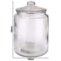 (6 adet) Saklama Kavanozu - CLASSIC - 6 l - contalı cam kapak dahil