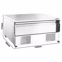 Pult s dva temperaturna režima (Low‑boy) - -18 do -22 / +2 do +8 °C - 1230 mm - 84 l - 1 ladica - 3x GN 1/1 - Za HR