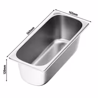 (6 pieces) - Ice container - 5 litres - Stainless steel