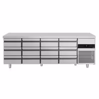 Commercial Counter Fridge PREMIUM - 2330x700mm - with 12 drawers - capacity 632 litres