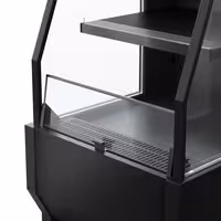 Commercial multideck display fridge - Open front - 660mm - 150L - with 2 shelves - Black