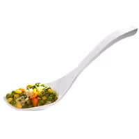 (6 pcs) Serving Spoon PREMIUM - Length: 265mm - Melamine - White