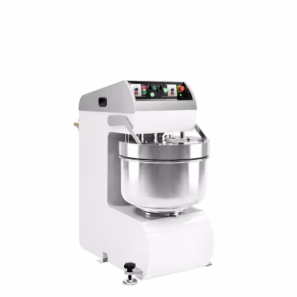 Spiralna miješalica za tijesto PREMIUM PLUS - 70 l / 40 kg - 2 brzine - s fiksnom posudom - 2 motora - s timerom - 400 V - za pizzu i kruh