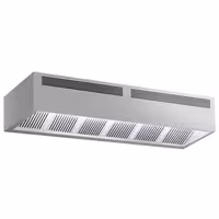 Profesionalna indukcijska kutijasta napa - 3200 mm - bez motora - s filtrom