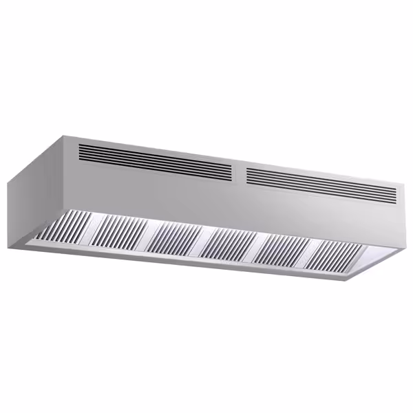 Profesionalna indukcijska kutijasta napa - 3200 mm - bez motora - s filtrom