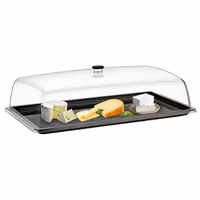 Tray with Dome Cover - GN 1/1 - Polycarbonate - 500x325mm - Height: 170mm - incl. GN 1/1 tray