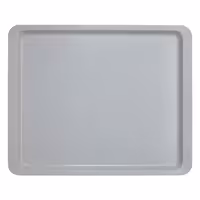 (12 komada) CAMBRO | Poliesterski Lite Pladanj - GN 1/2 - Spljošteni rubovi - Svijetlo siva boja