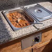 Ugrađena električna vodena kupka – 1,5 kW – 1x GN 1/1 – s odvodnim slavinom