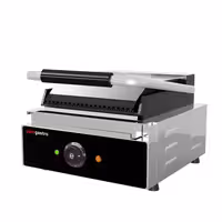 Elektrikli Izgara Tost Makinesi - 1,8kW - Alt ve Üst Oluklu - Pişirme Yüzeyi: 235x225mm
