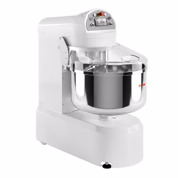 Pekarska spiralna miješalica za tijesto - 131 l / 80 kg - 2 brzine - s fiksnom posudom - s timerom - 400 V - za pizzu i kruh