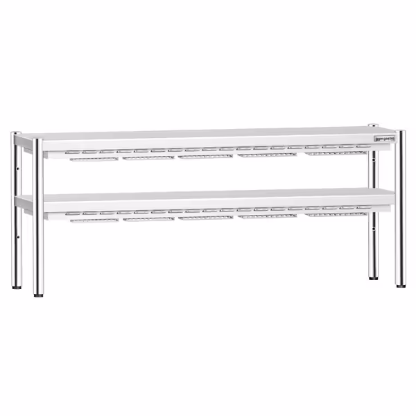 Commercial Heated Gantry with 2 Ceramic Heaters - 2000x370mm - 2kW - 2 Tier - height-adjustable