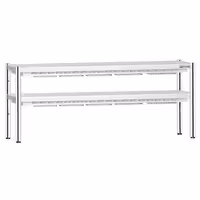 Commercial Heated Gantry with 2 Ceramic Heaters - 2000x370mm - 2kW - 2 Tier - height-adjustable