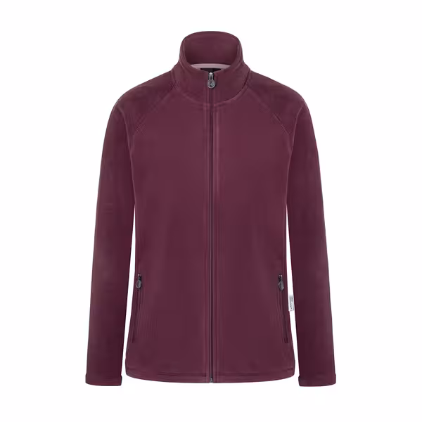 KARLOWSKY | Women's Workwear Fleece Jacket Warm‑Up – Aubergine - XXL - Recycled Polyester