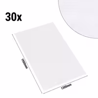 (30 pcs) Damask Tablecloth Tessin Atlas - Satin Band - 130x190cm - White