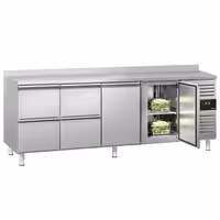 ECO rashladni pult – 2230 x 700 mm – s 2 vrata – 4 ladice – s nadvratnikom