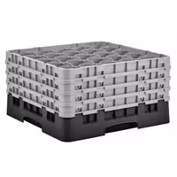 CAMBRO | CAMRACK® - Košara za pranje čaša 1/1 - 25 odjeljaka - Sa 4 produžetka - 500x500 mm - Crna boja
