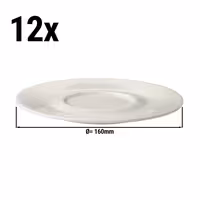 (12 adet) LUX - Fincan Tabağı - Ø160mm - Elfenbein