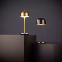 (4 adet) Şarj Edilebilir Masa Lambası - JOSEF MINI - 3 kademeli kısılabilir - Ø110x300mm - Champagner