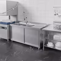 Sudoper s ormarićem ECO - inox - 1600 x 600 mm - sa 2 korita - korita lijevo