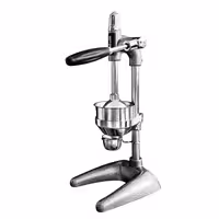 Heavy Duty Lever Citrus Press - Ergonomic Handle(s) - Textured Grey - Cast Iron