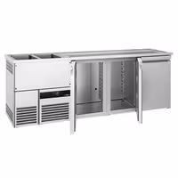 Direct Draw Beer Dispenser / Kegerator PREMIUM - 2500x700mm - Triple Doors
