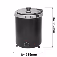 Commercial Soup Kettle - 5L - Black