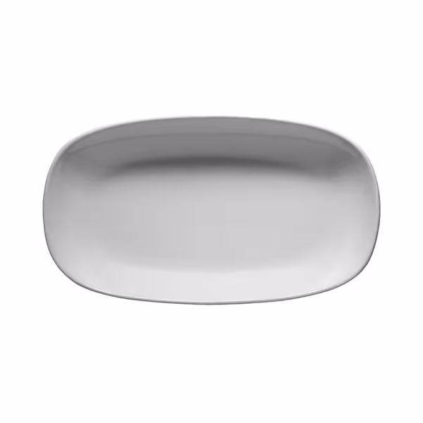 (24 adet) ENTITY - Sunum Tabağı Oval Düz - Porselen, 190x190mm, Beyaz