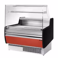 Serve Over Counter - 998x953mm - with 1 door - front panel red - capacity 110 litres