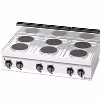 Elektroherd - 15,6 kW - 6 Platten Rund