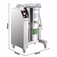 Sjekač za vegetarijance/hummus – 18 litara – 3 kW – 230 volti – 1.400 o/min – s funkcijom tajmera