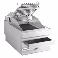 Grelhador elétrico de água - 400mm | 3,75kW - De bancada - 700mm Prof. - Grelha ajustável em altura