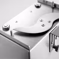 Maşină de tăiat cârnaţi profesional - 188x225x327 mm - 135 W - cu 2 lame - Lățime de tăiere: 5 până la 35 mm